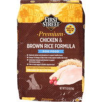 First Street Dog Food, Chicken & Brown Rice Formula, Premium, 15 Pound