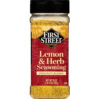 First Street Seasoning, Lemon & Herb, Specialty Blends - 19 Ounce