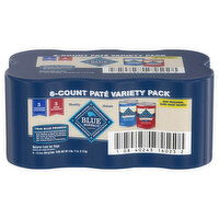 Blue Buffalo Natural Pate Chicken Dinners/Beef Dinners Food for Dogs Variety Pack - 6 Each