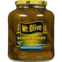 Mt Olive Pickles, Kosher Baby Dills, 46 Fluid ounce