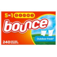 Bounce Bounce Fabric Softener Sheets, Outdoor Fresh Scent, 240 Count - 240 Each