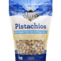 First Street Pistachios, with Sea Salt, Dry Roasted - 26 Ounce