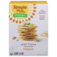 Simple Mills Crackers, Seed Flour, Original - 4.25 Ounce