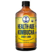 Health-Ade Kombucha, Ginger Lemon - 16 Ounce