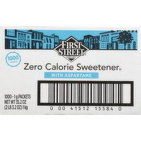 First Street Sweetener with Aspartame, Zero Calorie - 1000 Each