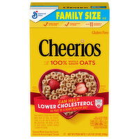 Cheerios Cereal, Toasted Whole Grain Oat, Family Size, 18 Ounce