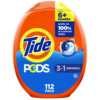 Tide PODS Laundry Detergent Original Scent, 112 Count - 112 Each