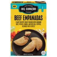 Del Corazon Empanadas, Side, Beef, 7.5 Ounce