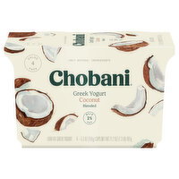 Chobani Value 4 Pack Blended Coconut Low-Fat Greek Yogurt