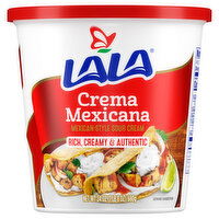 Lala Sour Cream, Crema Mexicana, Mexican-Style - 24 Ounce