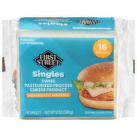 First Street Singles Swiss Cheese Product - 16 Each