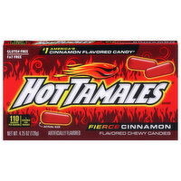 Hot Tamales Candies, Chewy, Fierce Cinnamon Flavored