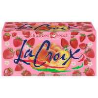 LaCroix Strawberry Peach Sparkling Water - 8 Each