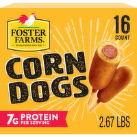 Foster Farms Honey Crunchy Corn Dogs, Frozen - 16 Each