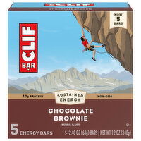 Clif Bar Energy Bars, Chocolate Brownie - 5 Each