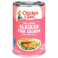 Chicken of the Sea Wild Caught Alaskan Pink Salmon, Traditional Style - 14.75 Ounce