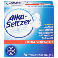 Alka-Seltzer Antacid, Extra Strength, Effervescent Tablets - 24 Each