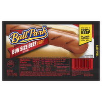 Ball Park Ball Park Bun Length Hot Dogs, Beef, 8 Count - 15 Ounce