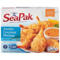 SeaPak Shrimp, Includes Orange Marmalade Sauce, Coconut, Jumbo, Family Size