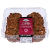 First Street Gourmet Cookies, Premium, Oatmeal Cranberry with Walnuts, 12 Each