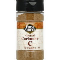 First Street Coriander, Ground, 2.5 Ounce