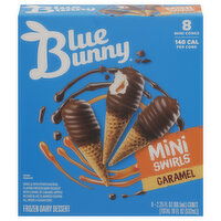 Blue Bunny Frozen Dairy Dessert, Caramel, Mini - 8 Each