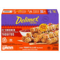 Delimex Mexican Street Style White Meat Chicken Taquitos