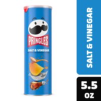 Pringles Potato Crisps Chips, Salt and Vinegar - 5.5 Ounce