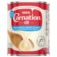 Carnation Evaporated Milk, Lowfat, 2% Milkfat, 12 Fluid ounce