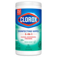 Clorox 3-in-1 Fresh Scent Disinfecting Wipes - 75 Each
