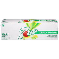 7-UP Zero Sugar 12 Pack Soda, Lemon Lime - 144 Ounce