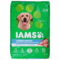 IAMS Dog Food, Super Premium, Chicken & Whole Grains Recipe, Large Breed, Adult 1+ - 240 Ounce