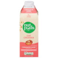 Nutpods Oat Creamer, Unsweetened & Dairy Free, Cinnamon Swirl - 25.4 Fluid ounce