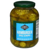First Street Hamburger Dill Chips - 46 Fluid ounce