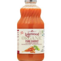 Lakewood Pressed Juice, Organic, Pure Carrot, 32 Ounce