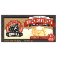 Kodiak Power Waffles, Buttermilk & Vanilla, Thick and Fluffy, Protein-Packed - 6 Each