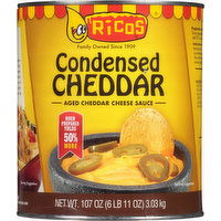 Ricos Cheese Sauce, Condensed Cheddar, Aged - 107 Ounce