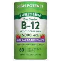 Nature's Truth Methylcobalamin High Potency Natural Berry Flavor 5,000 mcg Vitamin B-12 - 60 Each