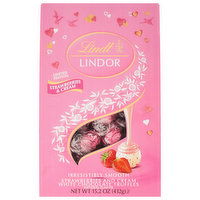 Lindt Lindor White Chocolate Truffles, Strawberries & Cream - 1 Each