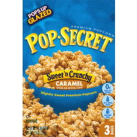 Pop-Secret Popcorn, Premium, Caramel, Sweet n' Crunchy - 3 Each