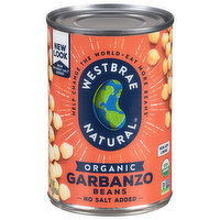 Westbrae Natural Garbanzo Beans, Organic - 15 Ounce