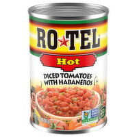 Ro-Tel Tomatoes, with Habaneros, Hot, Diced - 10 Ounce