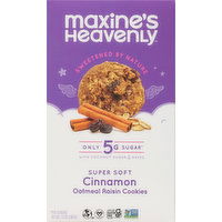 Maxine's Heavenly Cookies, Super Soft, Oatmeal Raisin, Cinnamon - 7.2 Ounce