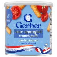 Gerber Crawler (8+ Months) Garden Tomato Star-Spangled Crunch Puffs