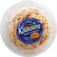 Kaukauna Cheese, Spreadable, Sharp Cheddar, with Almonds - 10 Ounce