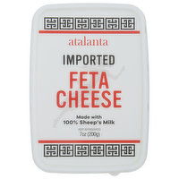 Atalanta Cheese, Feta, Imported, 100% Sheep's Milk - 7 Ounce