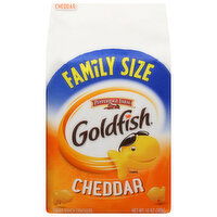 Goldfish Snack Crackers, Baked, Cheddar, Family Size, 10 Ounce