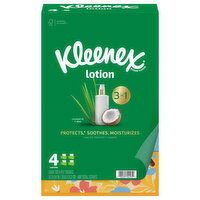 Kleenex Tissues, Coconut + Aloe, 3-Ply, 4 Each