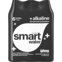 smartwater Glaceau Smartwater Alkaline Bottles, 33.8 fl oz, 6 Ct, 202.8 Ounce