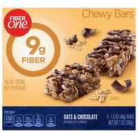 Fiber One Oats & Chocolate Chewy Bars - 5 Each